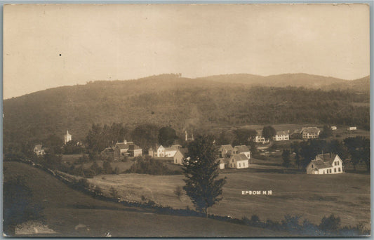 EPSOM NH GENERAL VIEW ANTIQUE REAL PHOTO POSTCARD RPPC