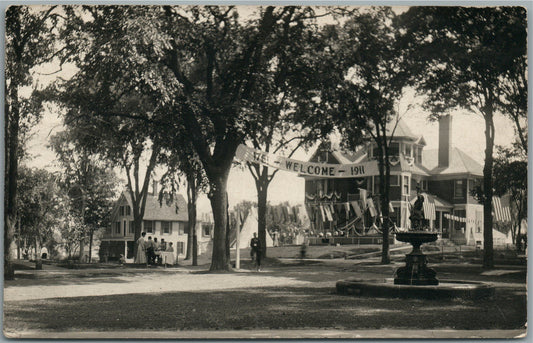 LEBANON NH ANTIQUE REAL PHOTO POSTCARD RPPC