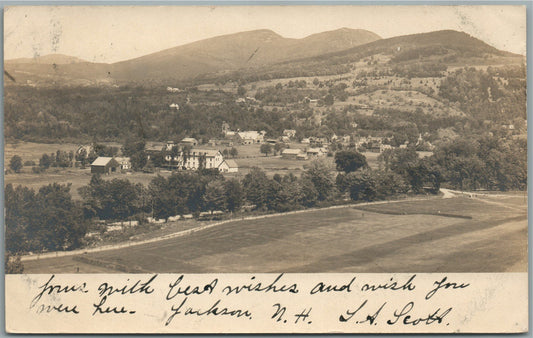 JACKSON NH GENERAL VIEW ANTIQUE REAL PHOTO POSTCARD RPPC