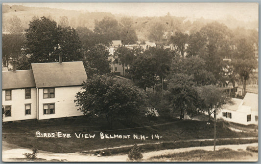 BELMONT NH GENERAL VIEW ANTIQUE REAL PHOTO POSTCARD RPPC