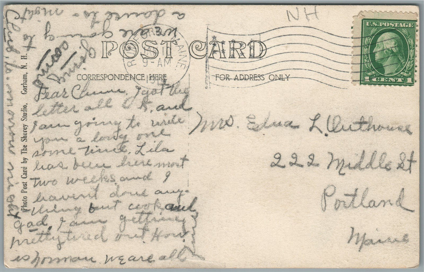 MT.WASHINGON ROAD NH 10 HALWAY HOUSE ANTIQUE REAL PHOTO POSTCARD RPPC