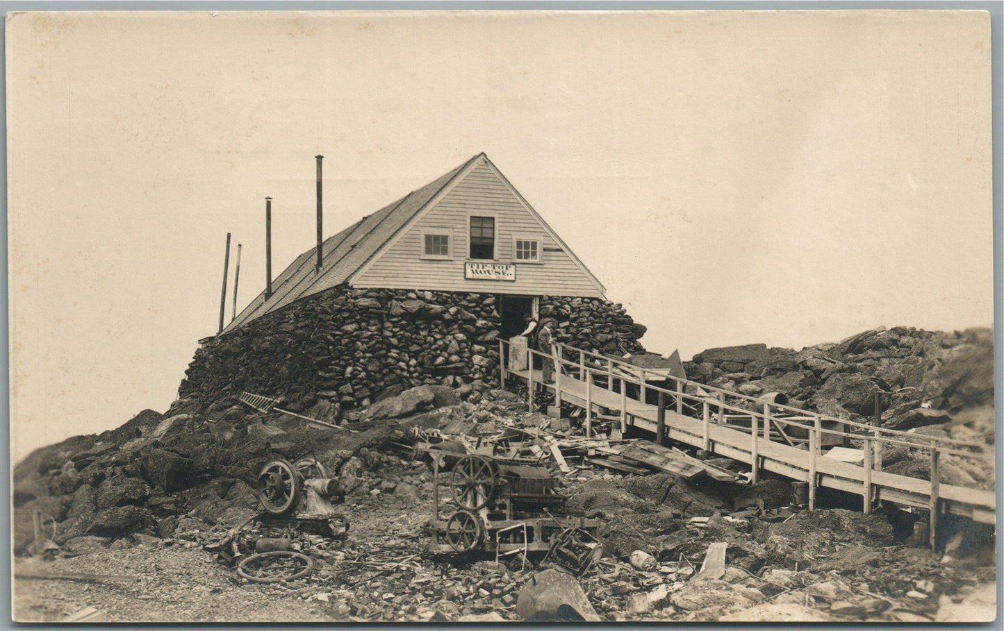 MT.WACHINGTON PARK NH TIP TOP HOUSE ANTIQUE POSTCARD