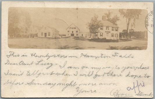 HAMPTON FALSS NH ANTIQUE REAL PHOTO POSTCARD RPPC