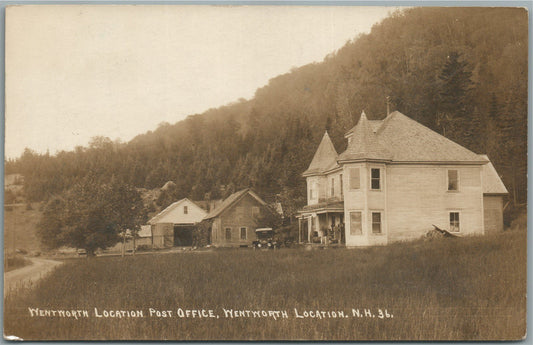 WENTWORTH LOCATION NH POST OFFICE ANTIQUE REAL PHOTO POSTCARD RPPC