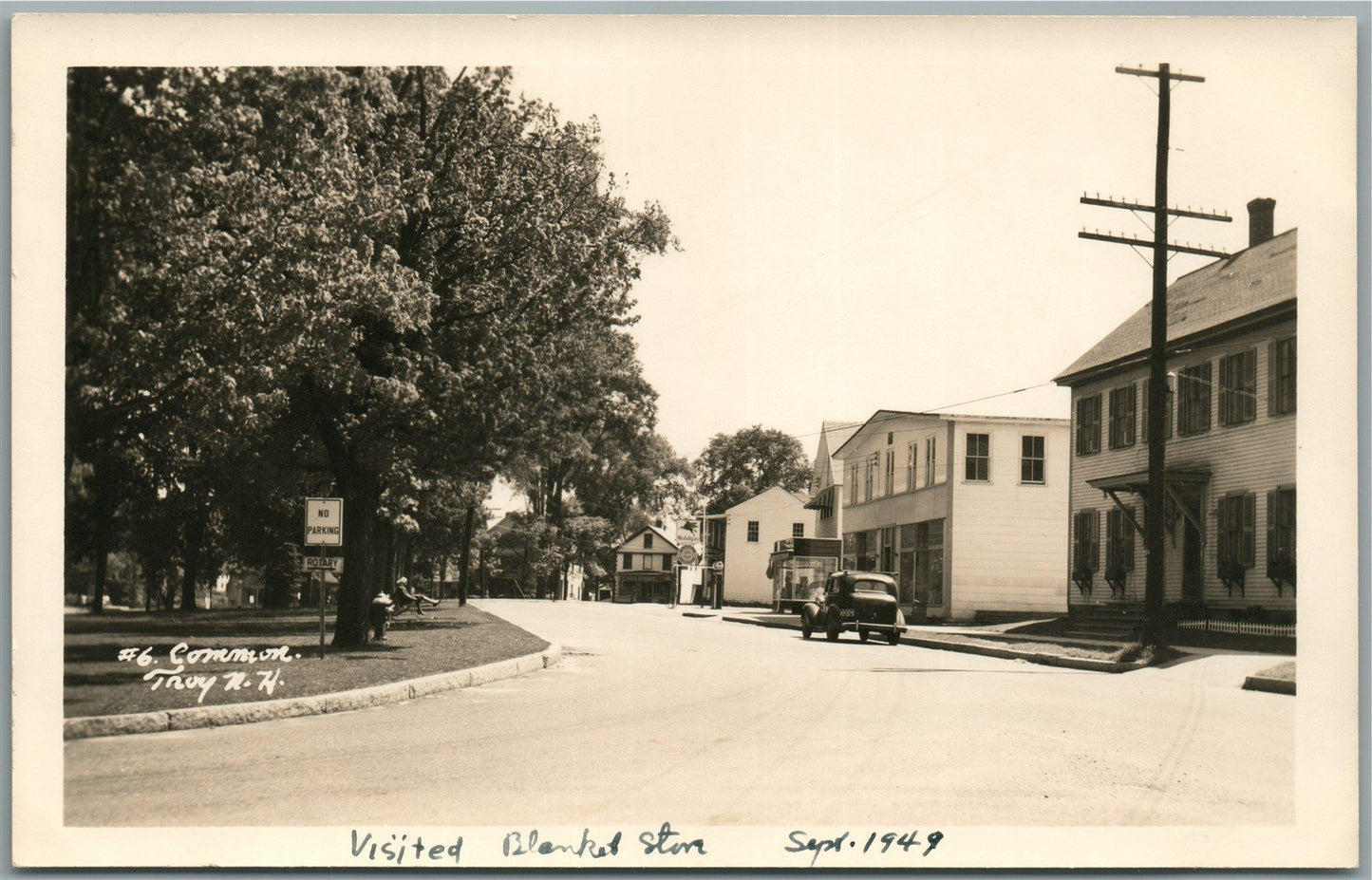 TROY NH COMMON VINTAGE REAL PHOTO POSTCARD RPPC