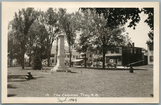 TROY NH THE COMMON VINTAGE REAL PHOTO POSTCARD RPPC