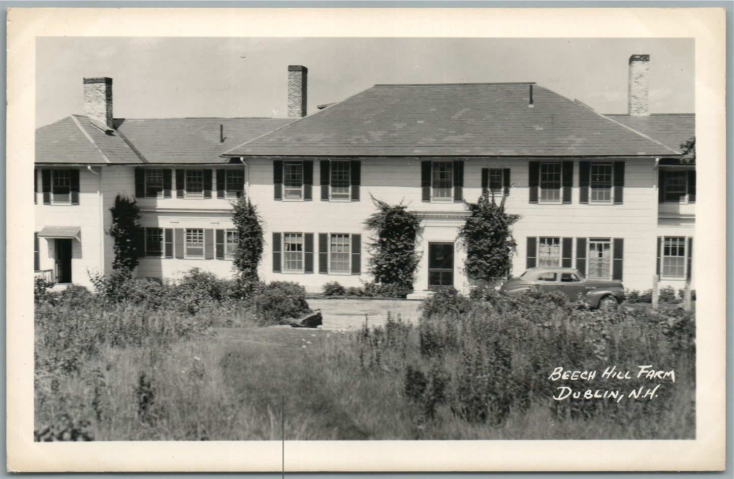 DUBLIN NH BEECH HILL FARM VINTAGE REAL PHOTO POSTCARD RPPC