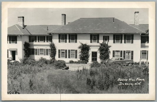 DUBLIN NH BEECH HILL FARM VINTAGE REAL PHOTO POSTCARD RPPC