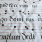 c. 17th century ANTIPHONAL MANUSCRIPT on VELLUM ANTIQUE hand writing