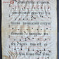 17th century ANTIPHONAL MANUSCRIPT on VELLUM ANTIQUE hand writing