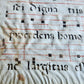 17th century ANTIPHONAL MANUSCRIPT on VELLUM ANTIQUE hand writing