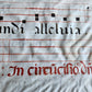 17th century ANTIPHONAL MANUSCRIPT on VELLUM ANTIQUE hand writing