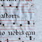 17th century ANTIPHONAL MANUSCRIPT on VELLUM ANTIQUE hand writing