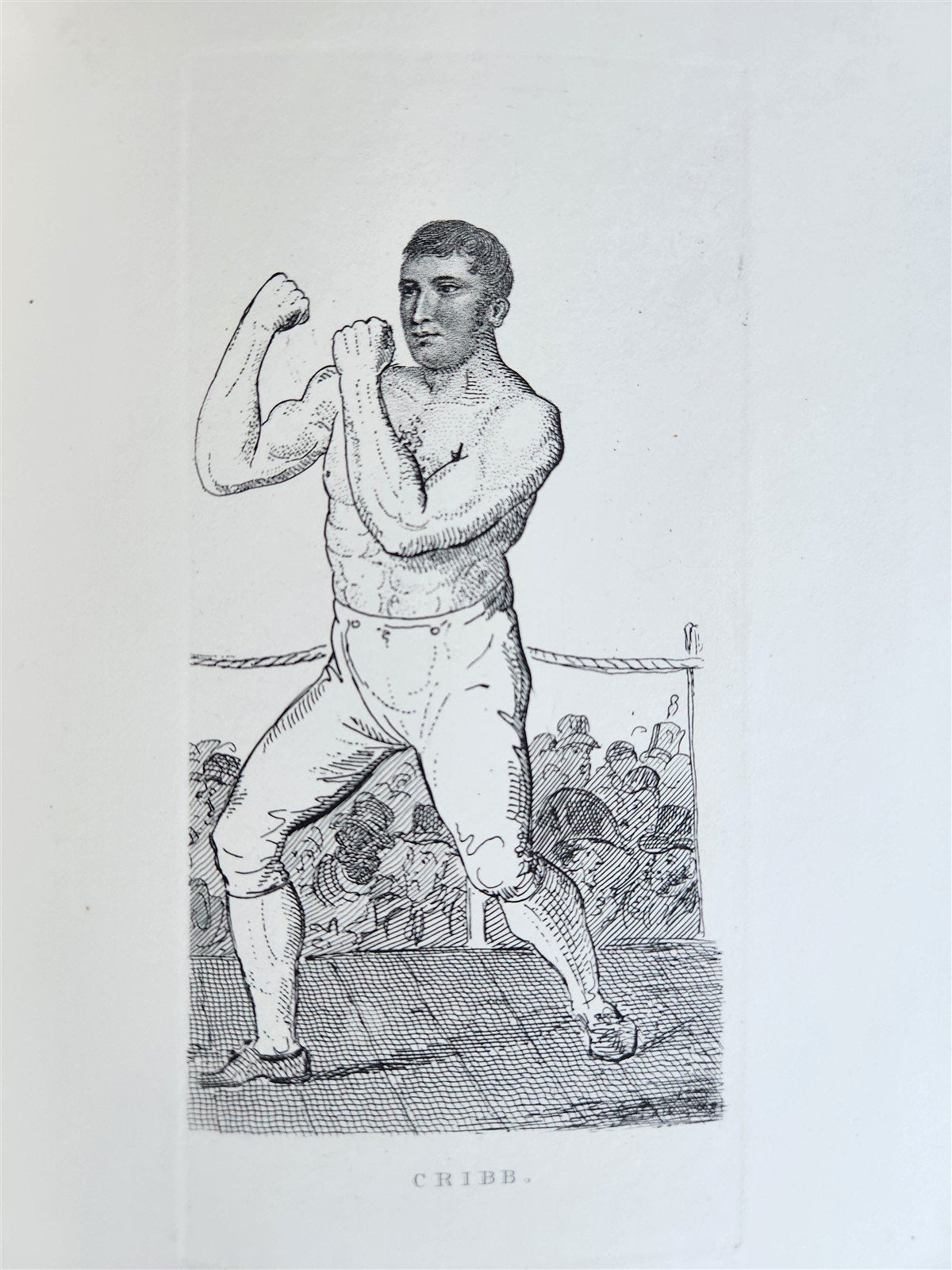 1820s BOXING PUGILISTS ILLUSTRATED w/ 62 PLATES antique
