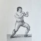 1820s BOXING PUGILISTS ILLUSTRATED w/ 62 PLATES antique