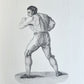 1820s BOXING PUGILISTS ILLUSTRATED w/ 62 PLATES antique