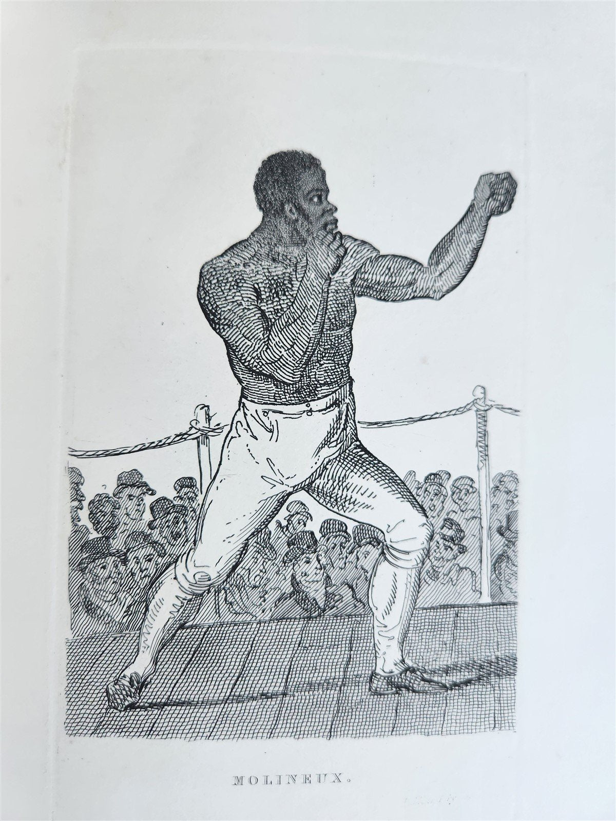 1820s BOXING PUGILISTS ILLUSTRATED w/ 62 PLATES antique