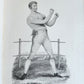 1820s BOXING PUGILISTS ILLUSTRATED w/ 62 PLATES antique