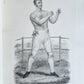 1820s BOXING PUGILISTS ILLUSTRATED w/ 62 PLATES antique