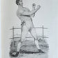 1820s BOXING PUGILISTS ILLUSTRATED w/ 62 PLATES antique