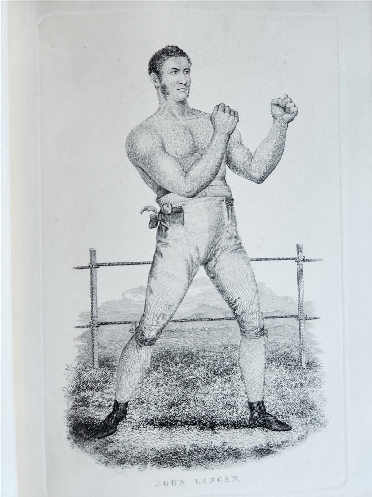 1820s BOXING PUGILISTS ILLUSTRATED w/ 62 PLATES antique