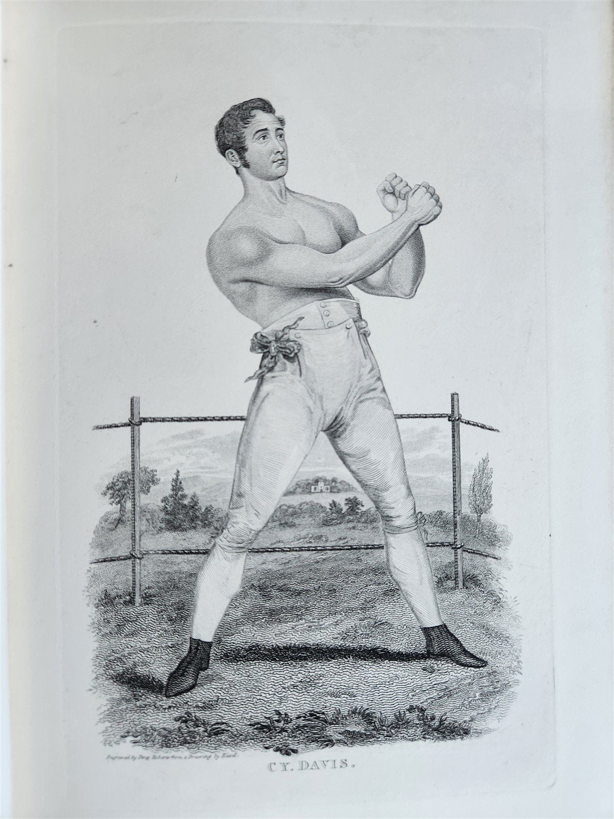 1820s BOXING PUGILISTS ILLUSTRATED w/ 62 PLATES antique
