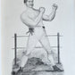 1820s BOXING PUGILISTS ILLUSTRATED w/ 62 PLATES antique
