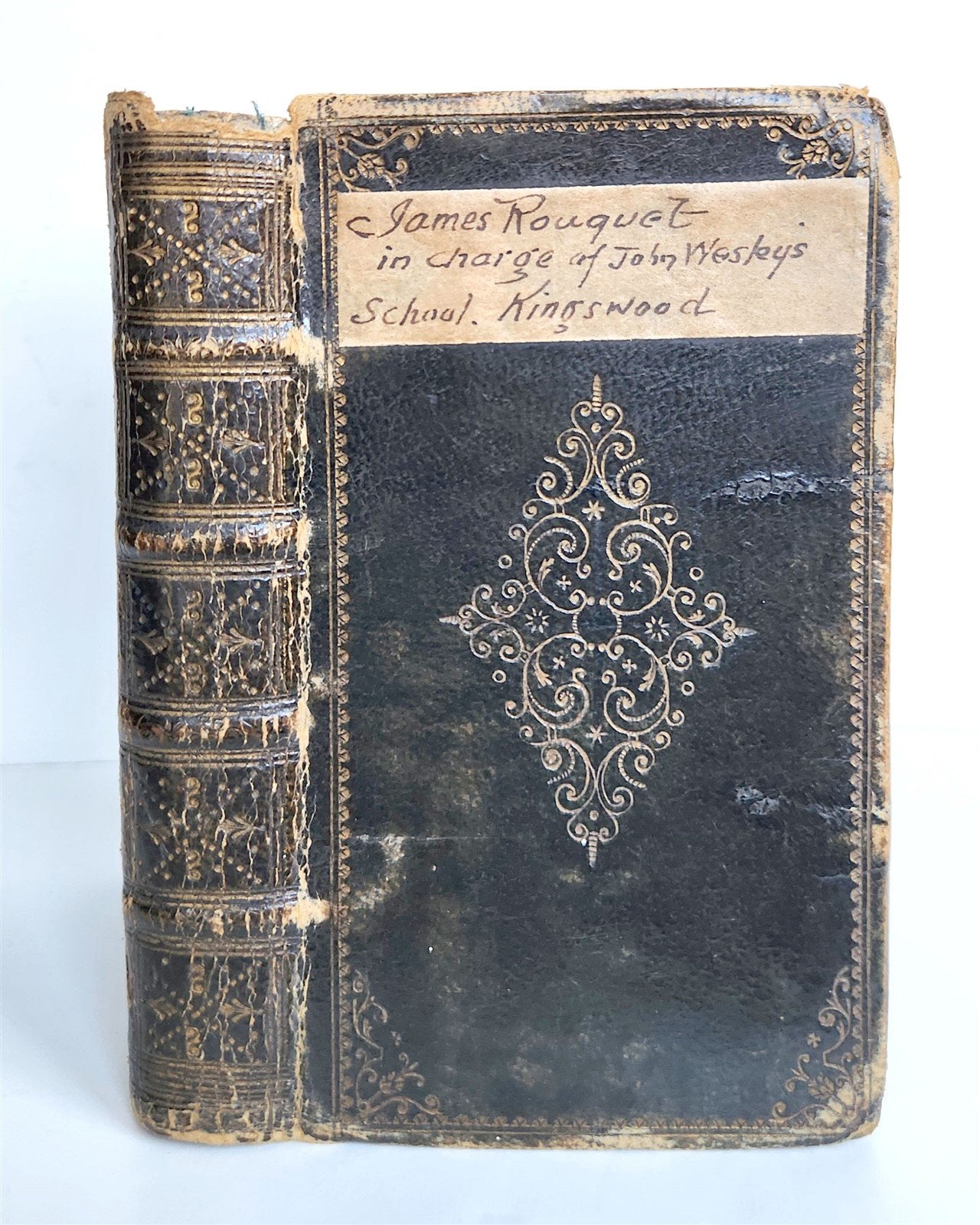 1736 BOOK of PSALMS antique in ENGLISH original binding 18th CENTURY PROVENANCE