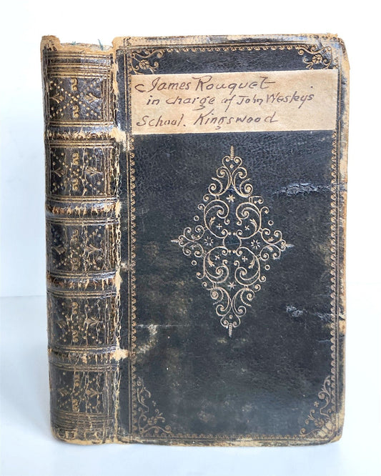1736 BOOK of PSALMS antique in ENGLISH original binding 18th CENTURY PROVENANCE