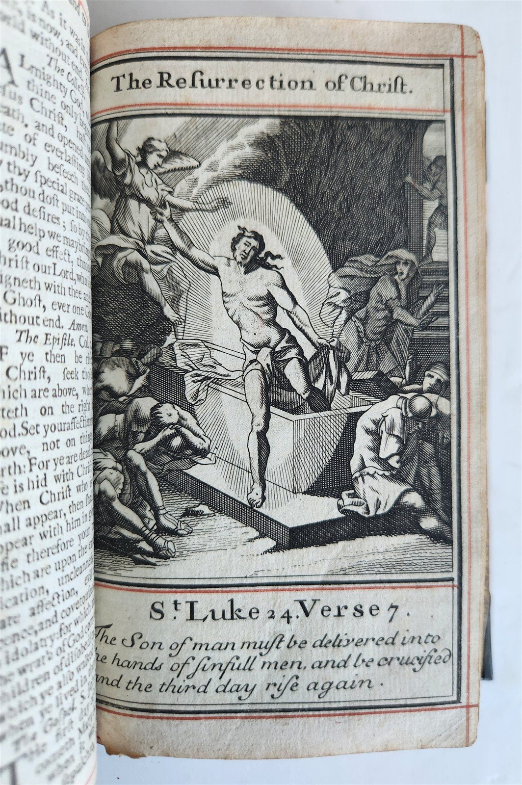 1715 BOOK of PSALMS antique in ENGLISH original binding w/ silver corners 18th C