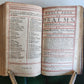 1715 BOOK of PSALMS antique in ENGLISH original binding w/ silver corners 18th C