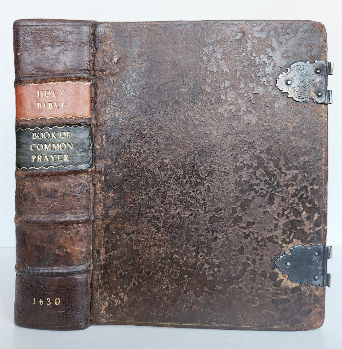 1630 BIBLE in ENGLISH antique OLD & NEW TESTAMENT 17th CENTURY