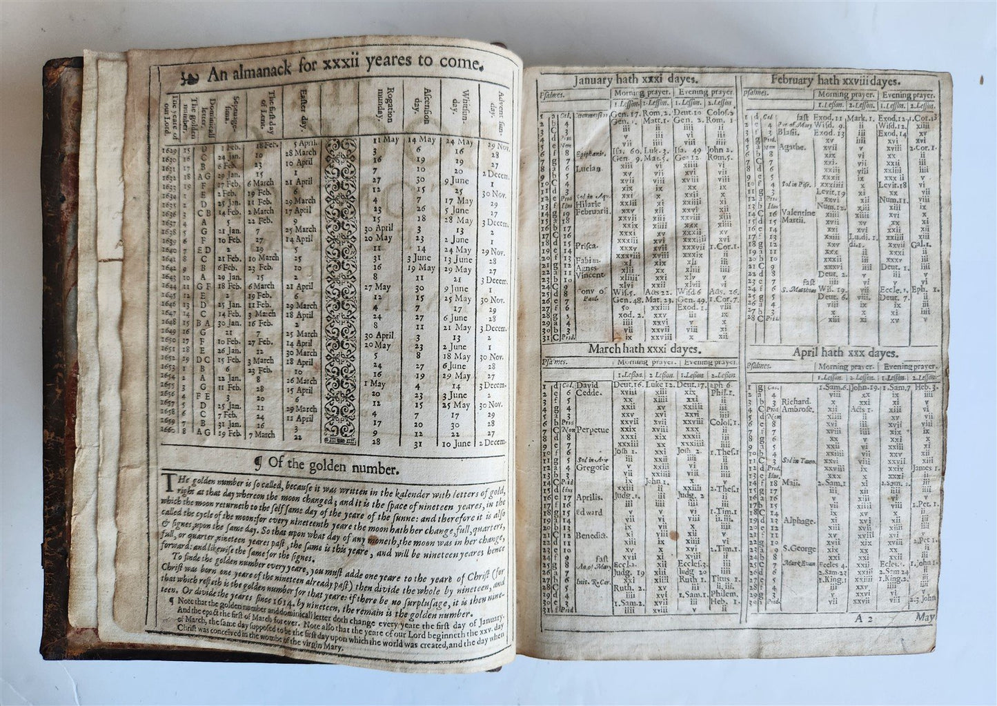 1630 BIBLE in ENGLISH antique OLD & NEW TESTAMENT 17th CENTURY