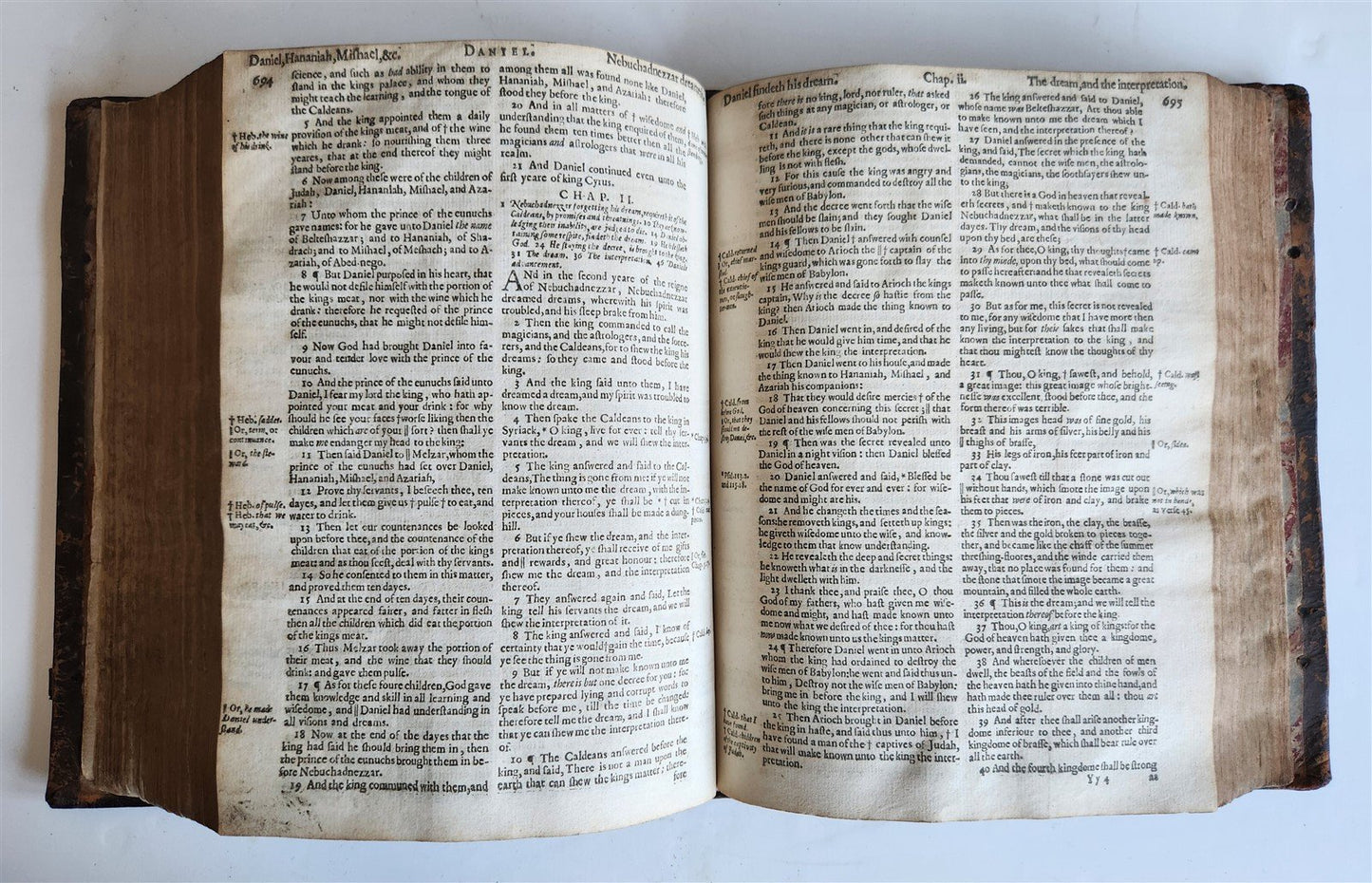 1630 BIBLE in ENGLISH antique OLD & NEW TESTAMENT 17th CENTURY