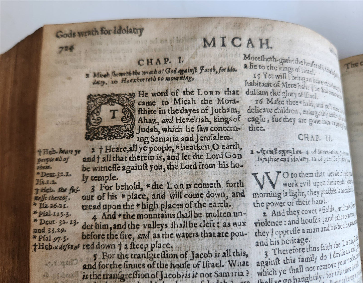 1630 BIBLE in ENGLISH antique OLD & NEW TESTAMENT 17th CENTURY