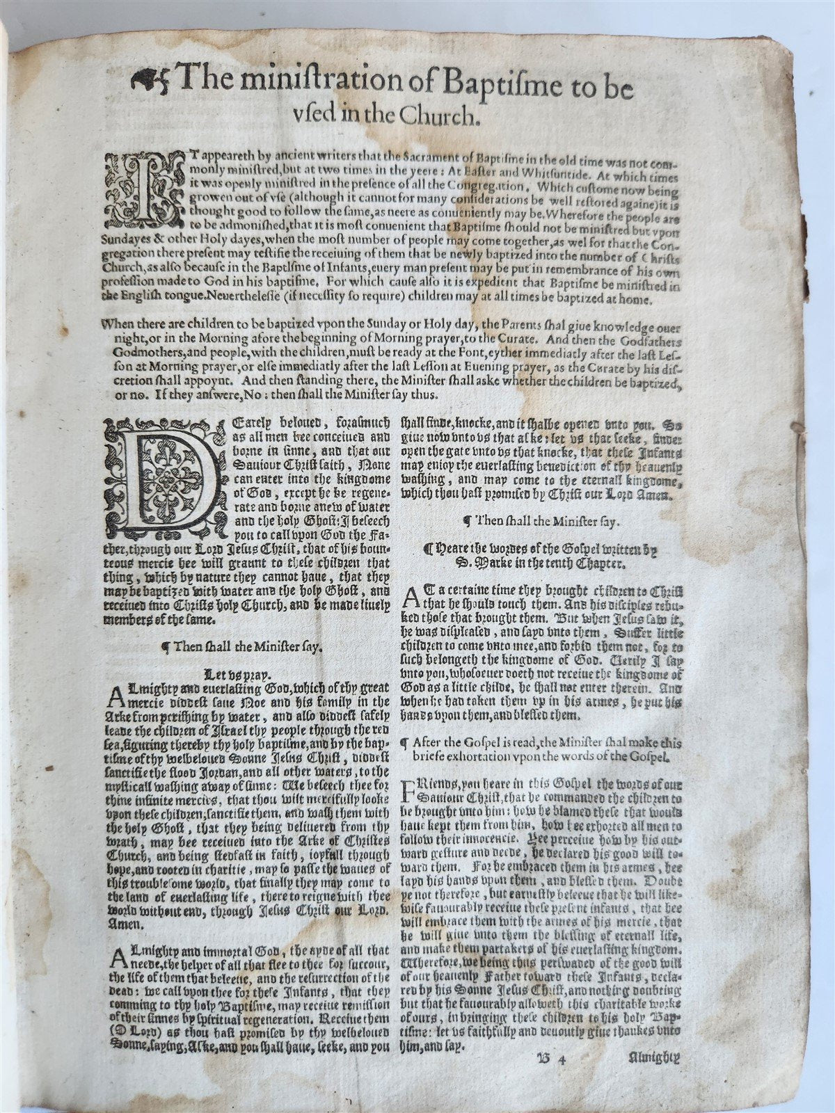 1607 BIBLE in ENGLISH antique OLD & NEW TESTAMENT printed by Robert Barker