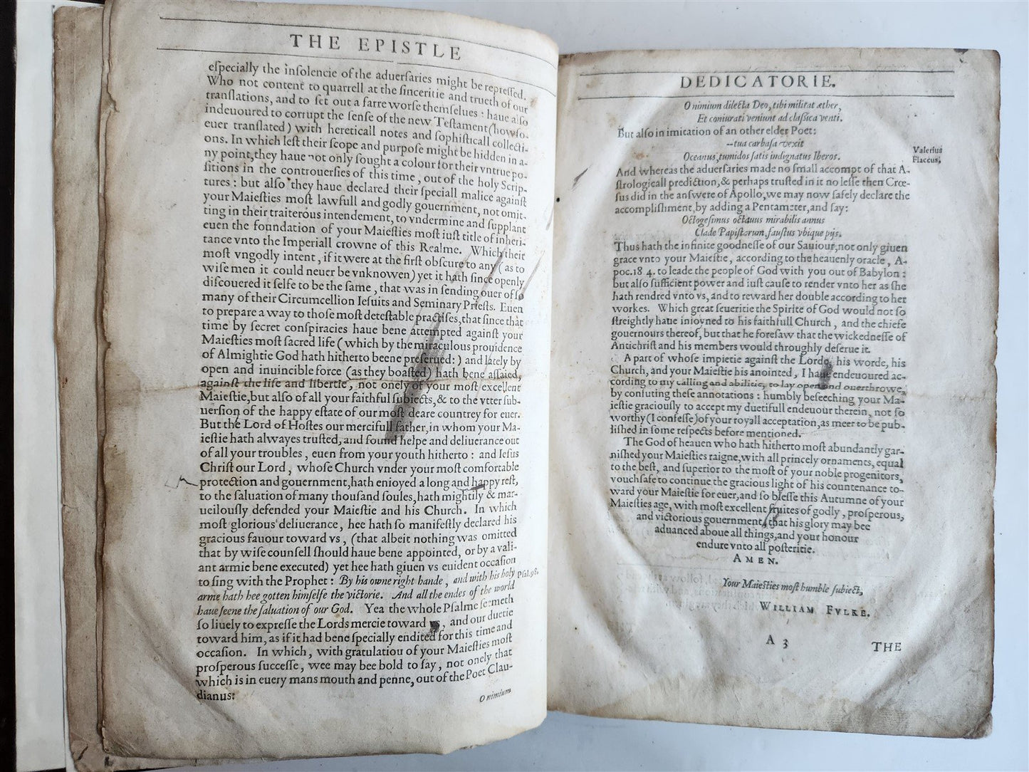 1601 BIBLE in ENGLISH antique FOLIO NEW TESTAMENT printed by Robert Barker