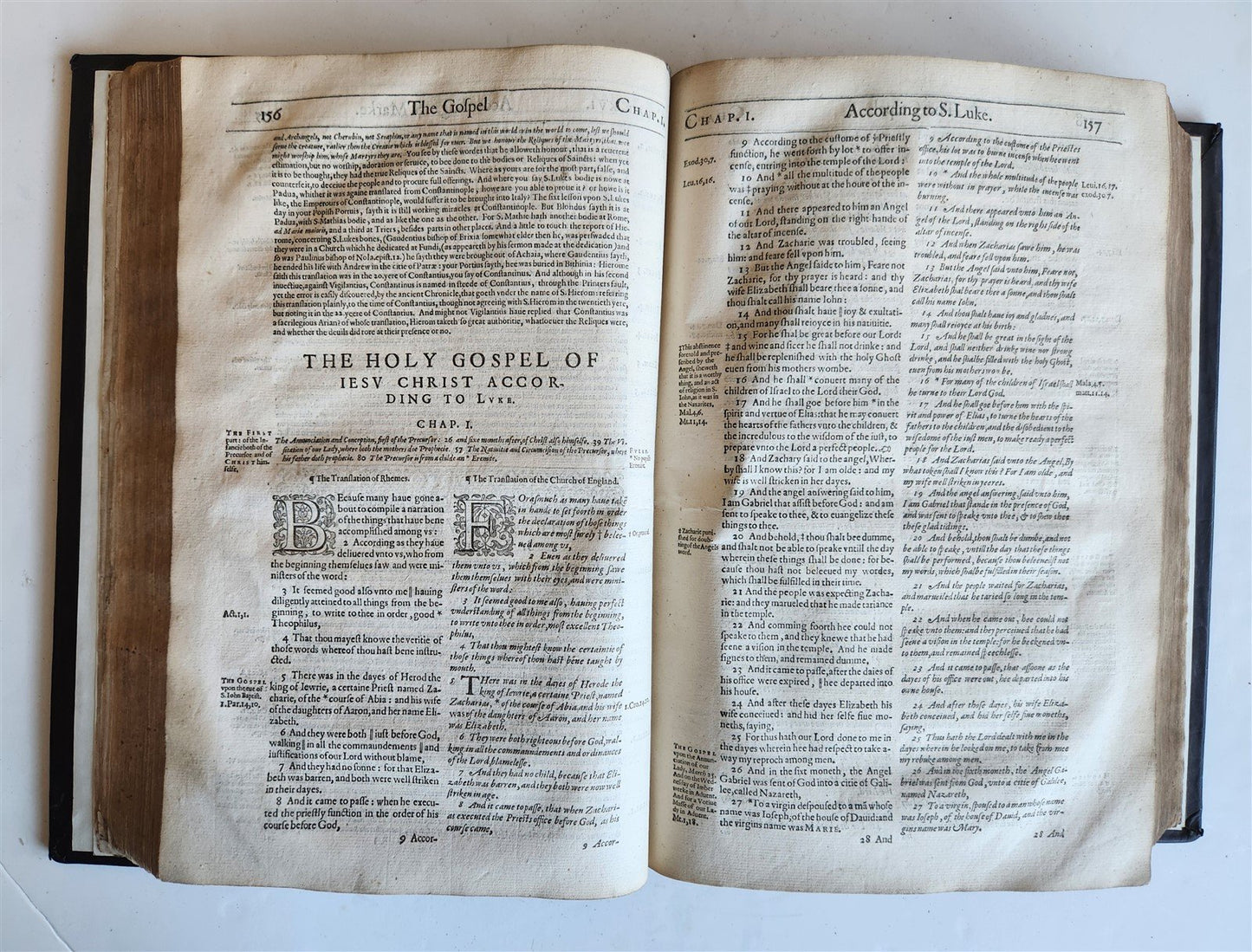 1601 BIBLE in ENGLISH antique FOLIO NEW TESTAMENT printed by Robert Barker