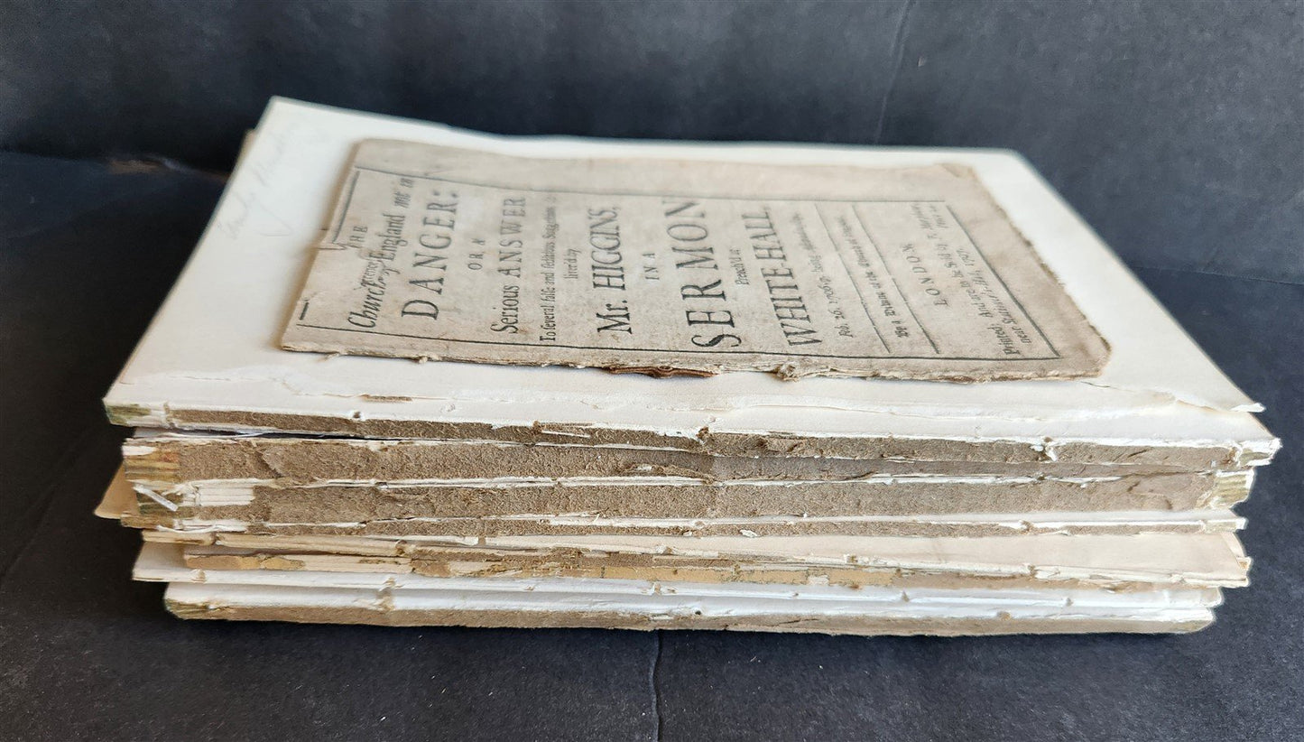 18th-19th century 13 THEOLOGICAL PAMPHLETS & SERMONS in ENGLISH antique