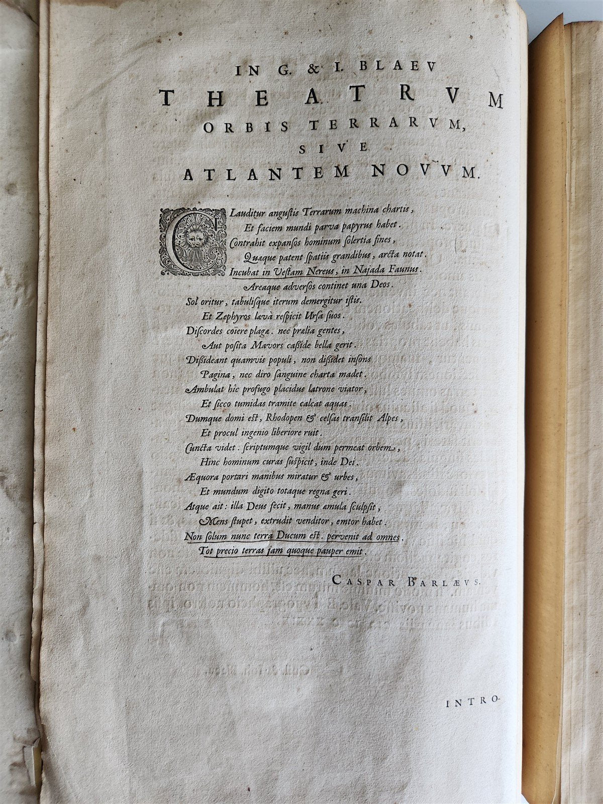 1640 THEATRUM ORBIS TERRARUM SIVE ATLAS NOVUS by J. BLAEU antique VELLUM BINDING