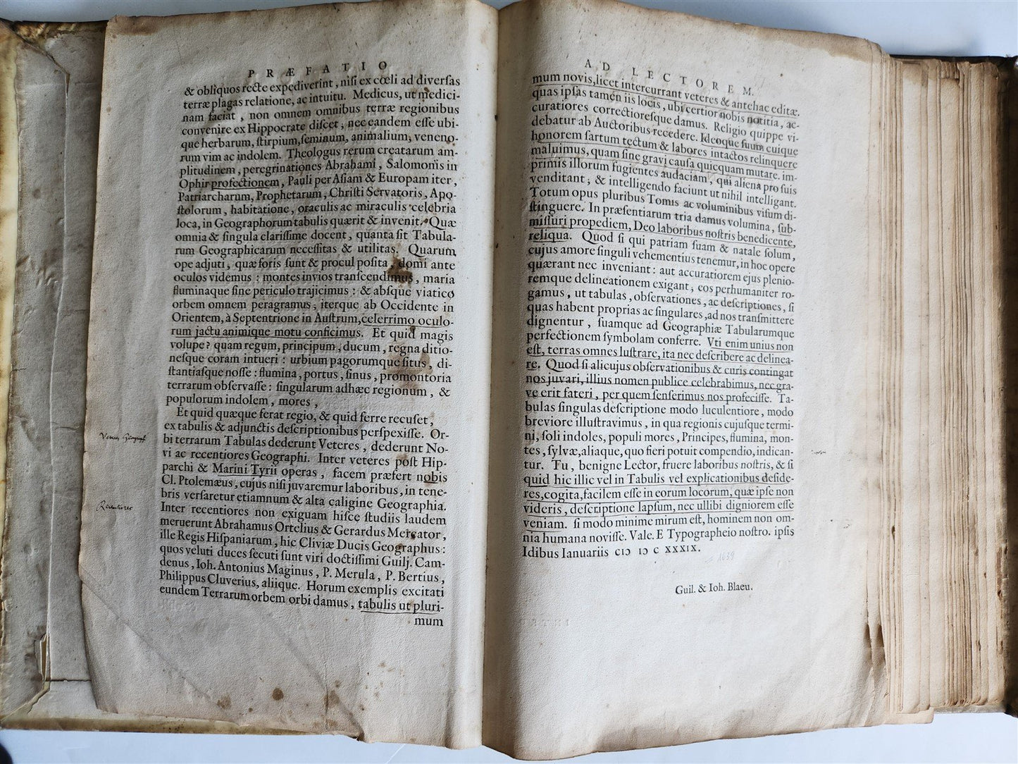 1640 THEATRUM ORBIS TERRARUM SIVE ATLAS NOVUS by J. BLAEU antique VELLUM BINDING