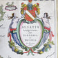 1640 ALSACE FRANCE antique MAP ALSATIA LANDGRAVIATUS