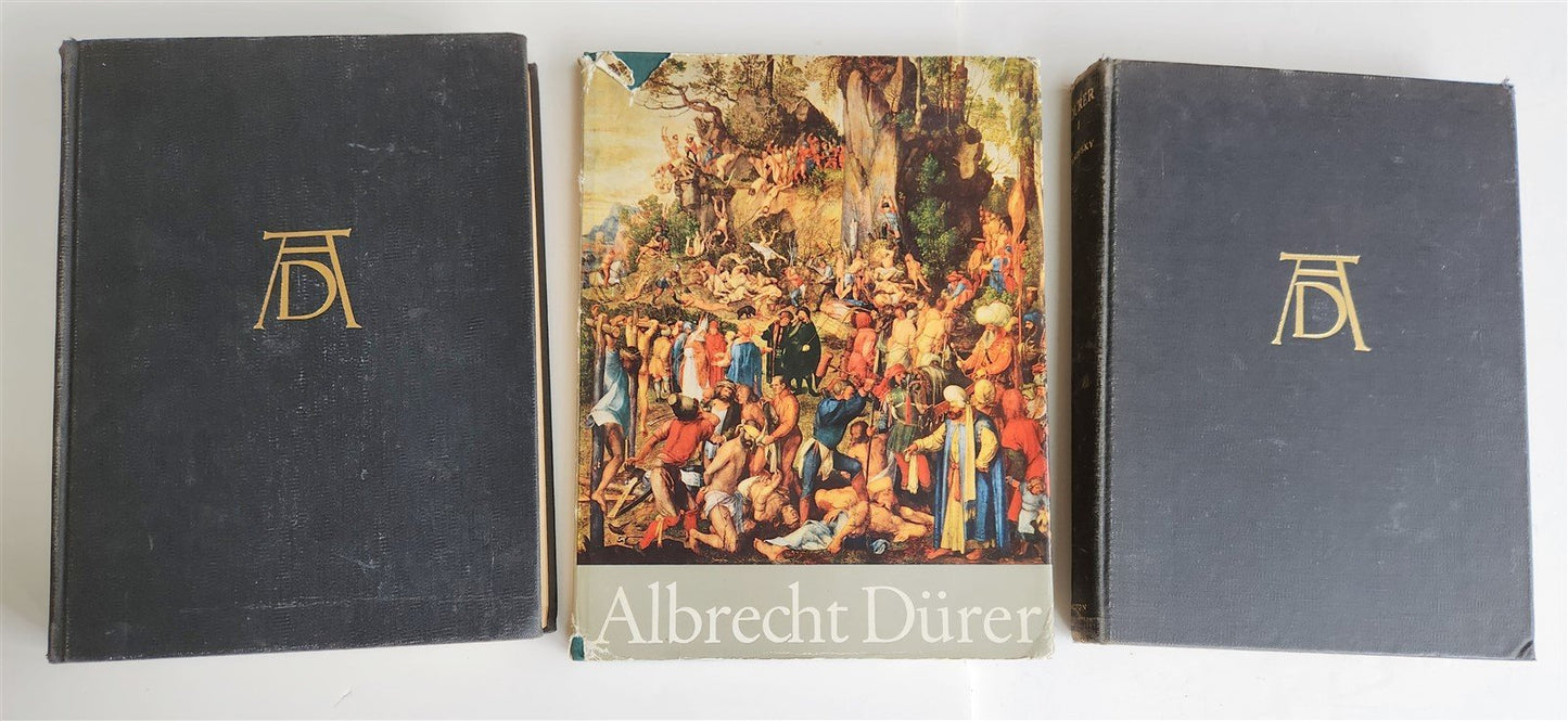 1943-1970 ALBRECHT DURER LOT of 3 ART & REFERENCE ALBUMS illustrated VINTAGE