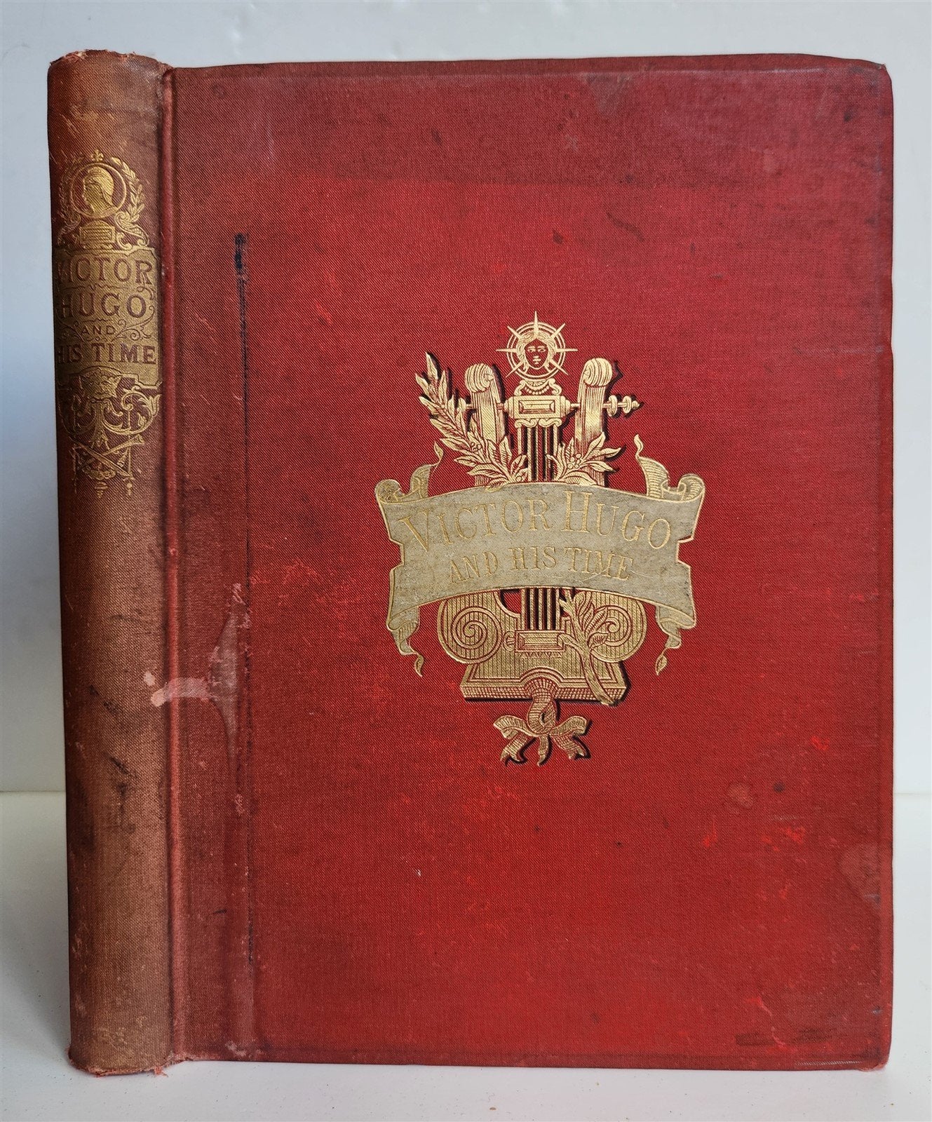 1882 VICTOR HUGO and HIS TIME antique ILLUSTRATED