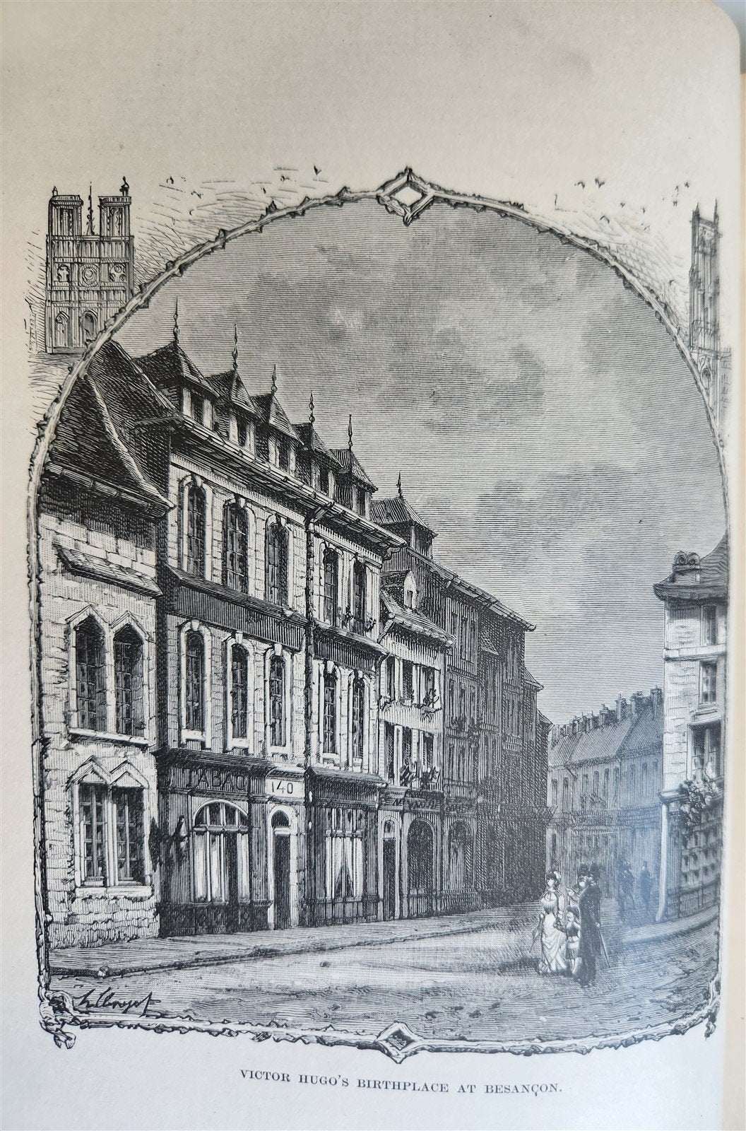 1882 VICTOR HUGO and HIS TIME antique ILLUSTRATED