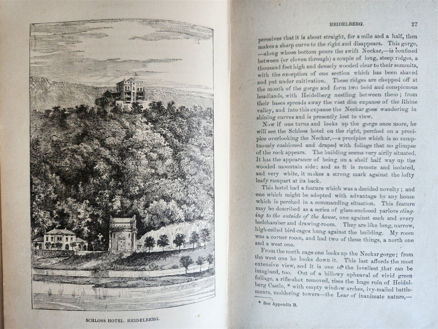 1880 TRAMP ABROAD by MARK TWAIN antique ILLUSTRATED 1st AMERICAN EDITION