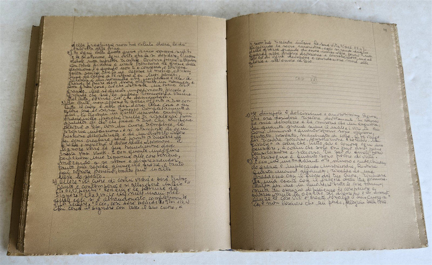 MANUSCRIPT in ITALIAN IMITATIO CHRISTI VELLUM BOUND