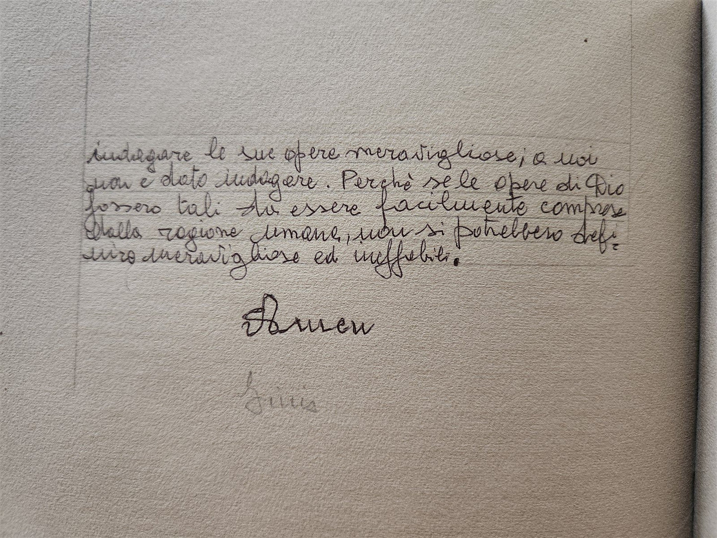 MANUSCRIPT in ITALIAN IMITATIO CHRISTI VELLUM BOUND