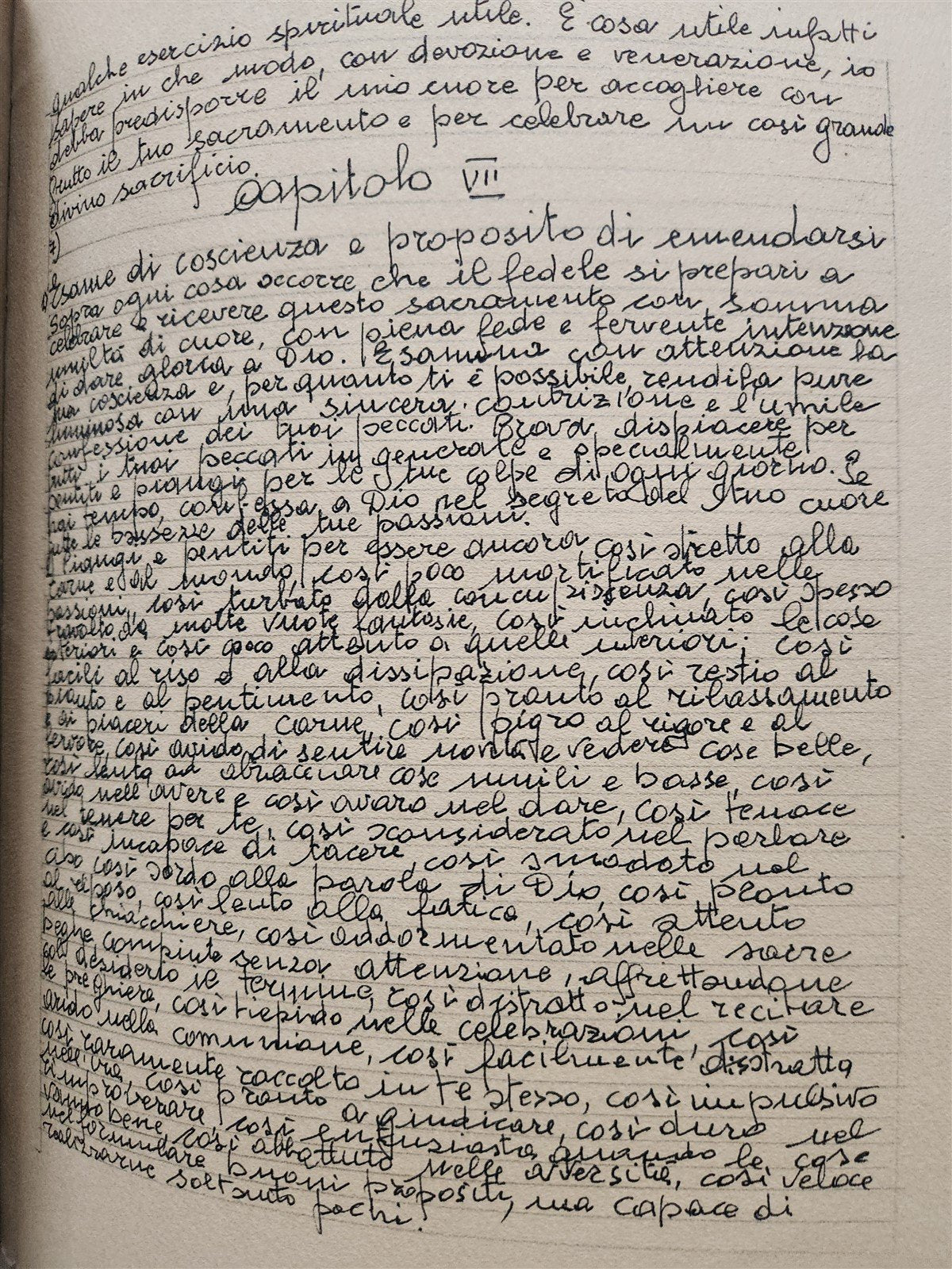 MANUSCRIPT in ITALIAN IMITATIO CHRISTI VELLUM BOUND