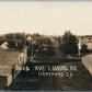 HARTFORD SD OAKS AVENUE ANTIQUE REAL PHOTO POSTCARD RPPC